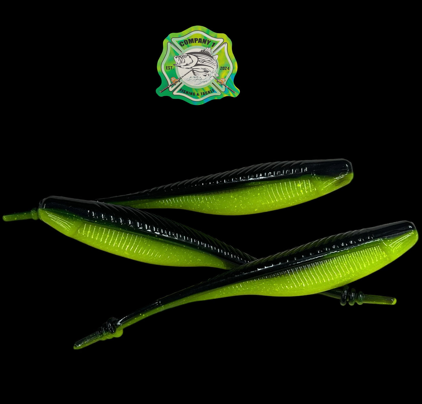 Black/Chartreuse Shad